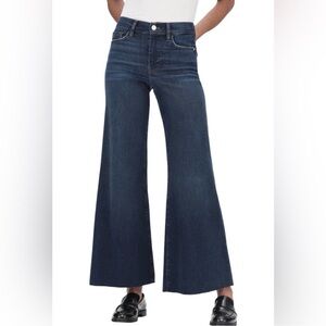 Frame Denim Dark Blue Flare Jeans Le Palazzo Crop 27